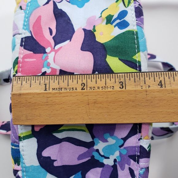 Vera Bradley Gorgeous Spring Satchel Crossbody Bag / Purse; Approx. 5 x 10 x 4 - Picture 7 of 9